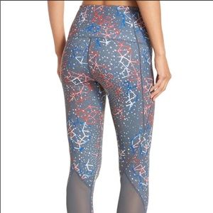 Zella Hatha High Waist Mesh Crop Legging